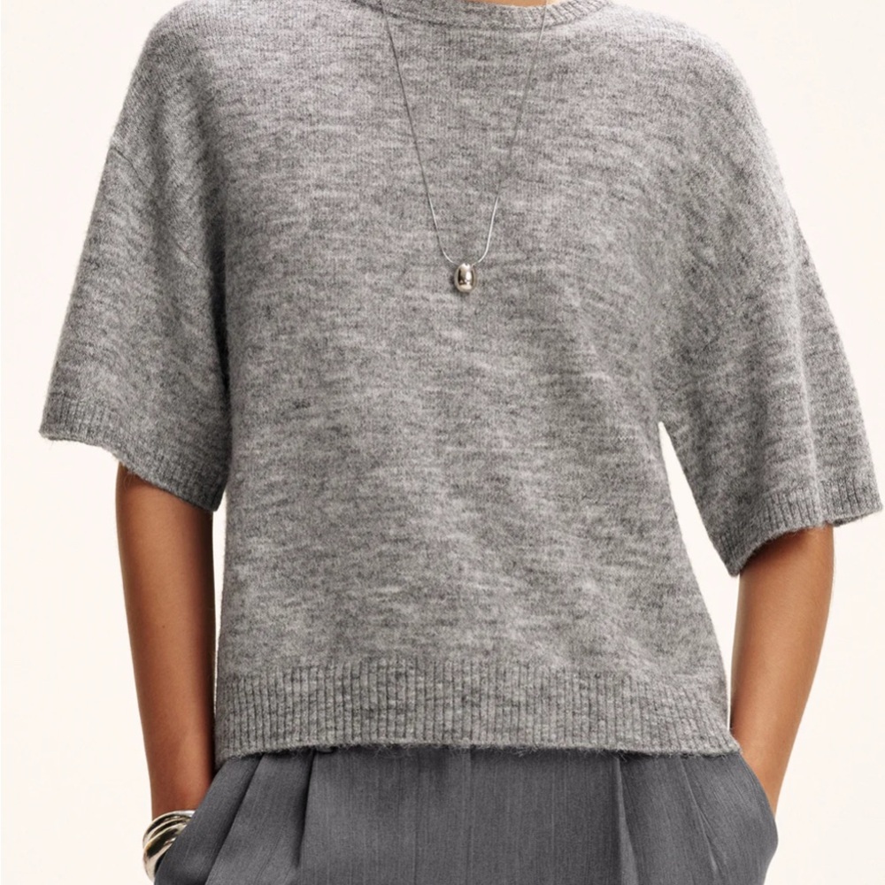 Commense wool blend short sleeve sweater - Picture 3 of 7
